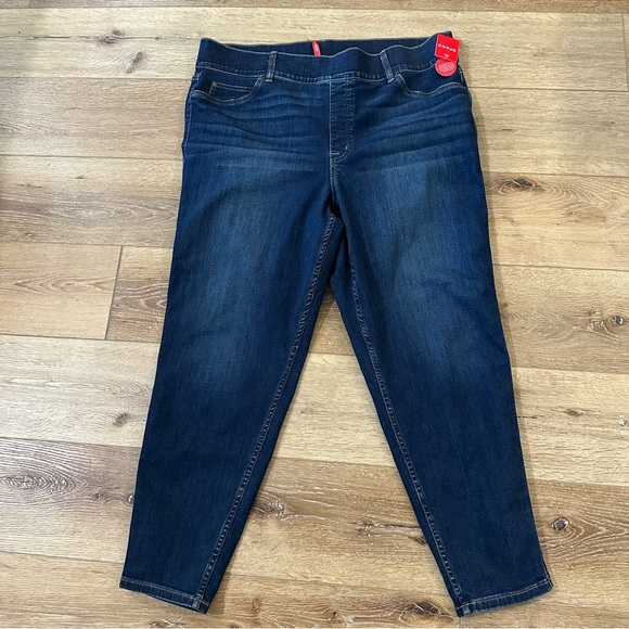 SPANX Women’s Pull On Waistband Skinny Ankle Jeans in Midnight Shade Sz 3X NWT - Picture 2 of 8